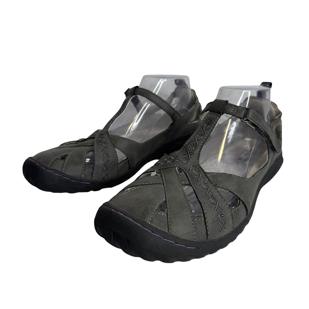 JBU by Jambu Shoes Womens Size 10 Gray Cynthia Vegan Memory Foam Mary Jane - Picture 2 of 11
